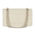 Chanel Medium Double Flap, &pound;5,800, Handbags, White, Leather, Back view